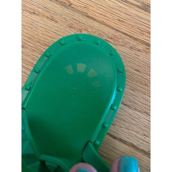 C&C California women’s Green rubber Studded ankle Strap open Sandals Size 6 - Picture 7 of 7